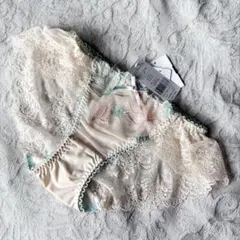 【正規品/定価¥2640】リサマリ ウラリー レースショーツ　ベージュ　Mのサムネイル