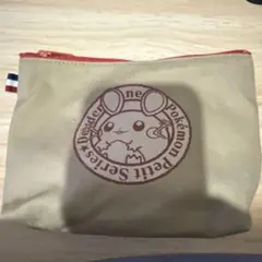 デデンネ　ポケモン プチ ポーチ ベージュ