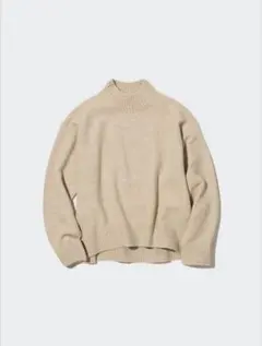 ユニクロ　スフレヤーンモックネックセーター（長袖）