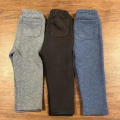 ユニクロ　フリースレギンス　10分丈　80cm ズボン　レギンス　ボトム　裏起毛