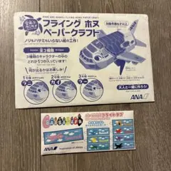 ANA バーバパパ フライトタグ ノベルティ　ペーパークラフトのサムネイル