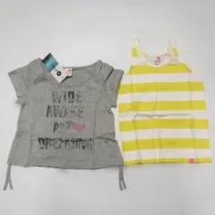 ROXY ロキシー 重ね着 Tシャツ タンクトップ付 110ｃｍ キッズ135