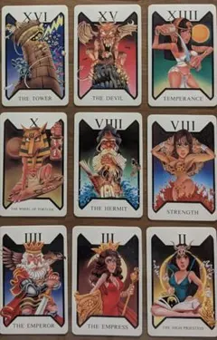 【希少2種セット】森永ハイクラウン タロットカード 山藤章二 池田理代子 非売品 希少2種セット】森永ハイクラウン タロットカード 山藤章二 池田理代子