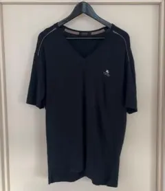 バーバリーブラックレーベル ストレッチ Vネックカットソー 3（Lサイズ）