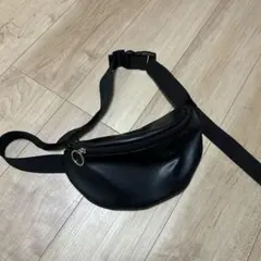 ブラック ボディバッグ メッシュデザイン