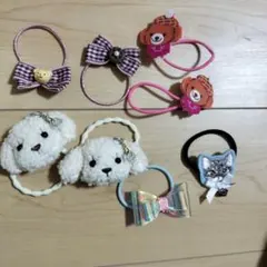 ナルミヤ レトロ メゾピアノ べリエちゃん ミミポポちゃん ヘアゴム