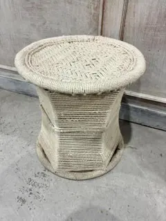 ● インディアン ハンドメイド スツール ● 天然素材　リードスツール　イスのサムネイル