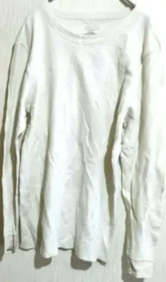 ホワイト メッシュ 長袖Tシャツ 【M】