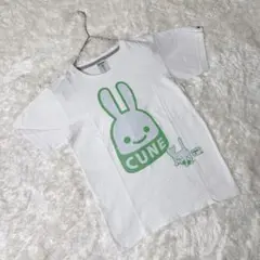 CUNE　キューン　ネコとウサギ　復刻半袖Tシャツ　レア品　ホワイトのサムネイル