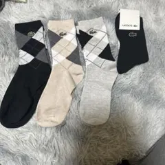在庫品　4足セット　LACOSTE ソックス 23-25cm