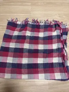 チェック柄コットンブランケット