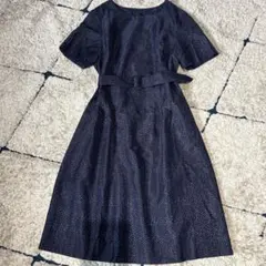 【大きいサイズ✨】極美品　バーバリーロンドン　ワンピース　総柄　ベルト　4Lのサムネイル