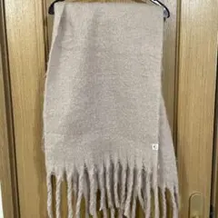 searoomlynn ピンクベージュ フリンジ付き マフラー