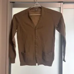 UNIQLO Vネック スクール カーディガン 制服 ベージュ