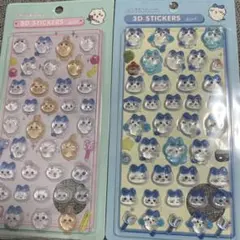 3Dステッカー 猫と動物キャラクター 2シート