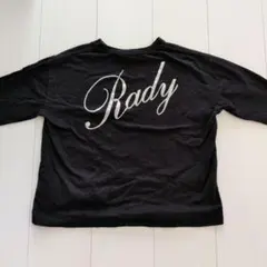 Rady 黒 長袖Tシャツ バックプリント