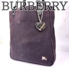 バーバリーブルーレーベル　トートバッグ　ホースロゴ　キャンバス　A4可　肩掛け可