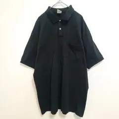 ヘインズ ポロシャツ ポロ襟 半袖 XL 黒 綿 ポリエステル カジュアルのサムネイル