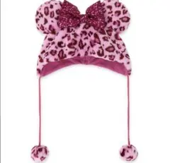ミニー ファンキャップ ヒョウ柄 ピンク