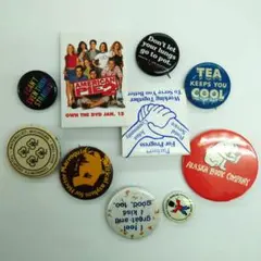 Q926 10点 缶バッジ アメリカ ヴィンテージ ビンテージ アンティーク 点