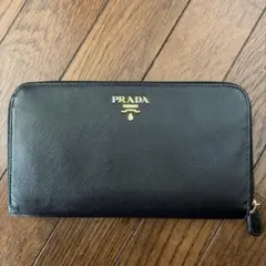 PRADA サフィアーノレザー 長財布 ブラック