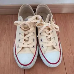 ALL STAR コンバースアイボリー スニーカー23cm　レディースローカット