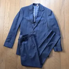 ブラックレーベル クレストブリッジ セットアップ スーツ ネイビー 無地