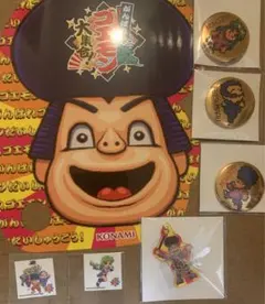 非売品 がんばれゴエモン 大集合 イベント 限定 ステッカー×2+うちわ