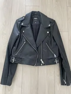 ZARA ブラック ライダースジャケット