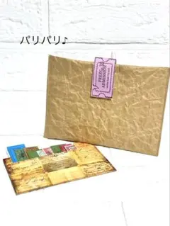 おすそ分けファイル　コラージュ素材収納　クラフトポーチ　チケット