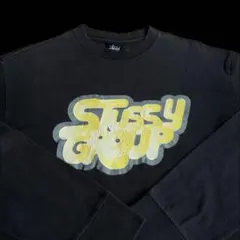“STUSSY GROUP” old stussy 紺タグ プリント Tシャツ