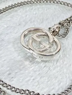 超美品】GUCCI ペンダント トップ925＋社外喜平チェーン 男女兼用
