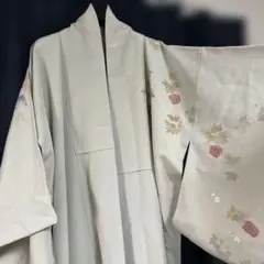✨️訪問着✨️正絹 淡い色味 竹 草花柄 フォーマル 和装のサムネイル