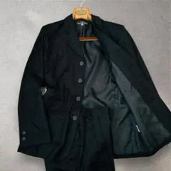 大きいサイズ ジュニアスーツ 170 黒 セットアップ 卒業式 冠婚葬祭 卒服