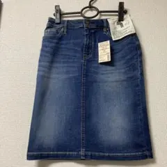 タグ付き未使用☆無印良品 オーガニックコットン混デニムスカート 58