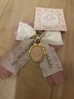 マイメロディ 白いちごのティータイム バッグチャーム