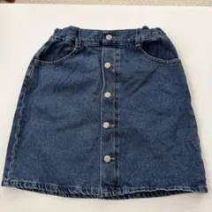 GU ボタン付きデニムスカート 150cm