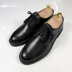 美品】大塚製靴 ハッシュパピー スエード プレーントゥ 黒 25cm 撥水 