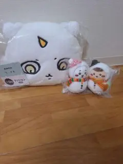 ちいかわ　エニマイくじ2025　D賞あのこクッション　E賞モモンガ