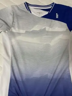 good!gosen バドミントンシャツ 青と白のグラデーション