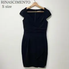 美シルエット RINASCIMENTO 黒 ドレス ワンピース フォーマル