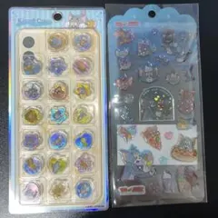 トムとジェリー　おはじきシール　ドロップジェリーシール　2枚セット