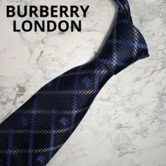 BURBERRY LONDON バーバリー　ロンドン　ホースロゴ総柄　ネクタイ