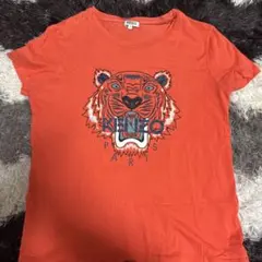 KENZO トラプリント Tシャツ Lサイズ オレンジ