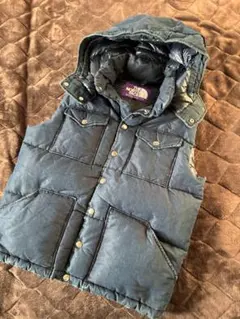the north face purple rabel デニムダウンベスト【S】のサムネイル