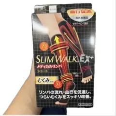 SLIM WALK EX+ 着圧ソックス M-L ブラック　スリムウォーク