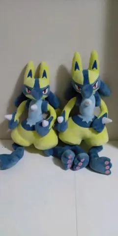 ポケットモンスター　めちゃもふぐっとぬいぐるみ　黄色いルカリオ　2体　ポケモン