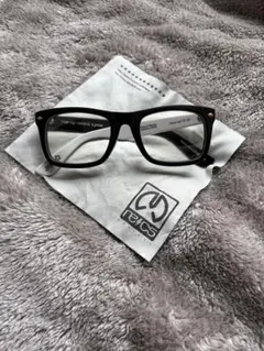 re:cs ファッションメガネ ブラック/ホワイト