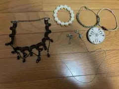 アクセサリーセット ネックレスとブレスレット