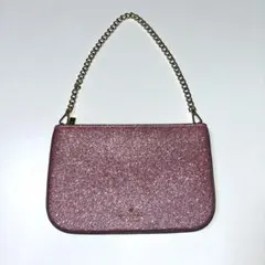 ケイトスペード　グリッター パーティーバッグ　ピンク